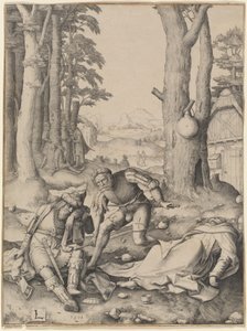 マホメットと修道士セルギウス 作： Lucas van Leyden