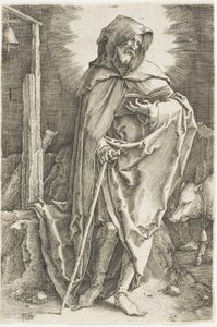 聖アントニウス 作： Lucas van Leyden