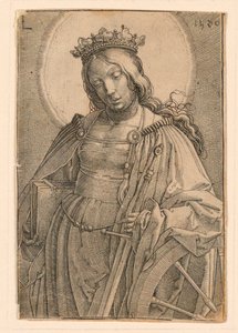 聖カタリナ 作： Lucas van Leyden