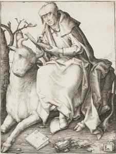 聖ルカ、1508年頃 作： Lucas van Leyden