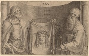 Vernicle と聖ペテロとパウロ 作： Lucas van Leyden