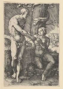 アダムとイブの罪、1529年。