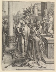 ソロモンの偶像礼拝、1514 年。 作： Lucas van Leyden