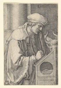 セントルーク、1518年。 作： Lucas van Leyden
