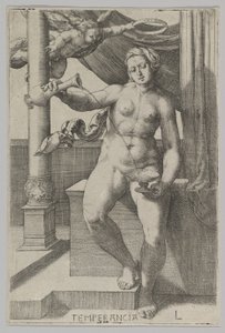 禁酒、シリーズThe Virtues、1530。 作： Lucas van Leyden