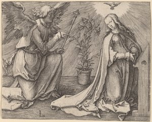 受胎告知 作： Lucas van Leyden