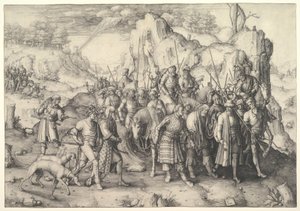 聖パウロの改宗、1509年。 作： Lucas van Leyden
