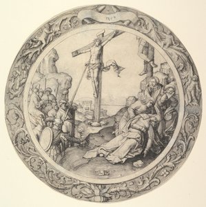 円形の受難、1509年のはりつけ。 作： Lucas van Leyden