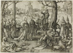 聖マグダラのマリアの踊り 作： Lucas van Leyden