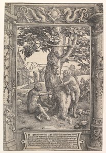 フォール・オブ・マン、ca。 1517年。 作： Lucas van Leyden