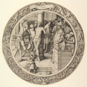 1509年の循環情熱による鞭毛。 作： Lucas van Leyden