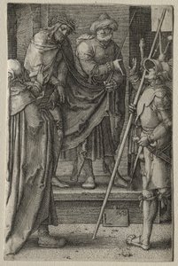情熱：キリストは人々に提示された、1521年。 作： Lucas van Leyden