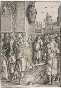 女性の力：かごの中に吊るされた詩人ヴァージルc。 1512。
