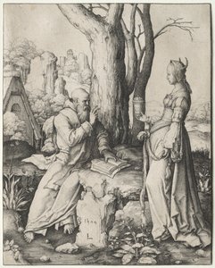 聖アントニウスの誘惑 作： Lucas van Leyden
