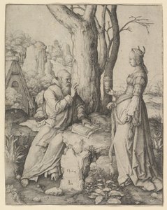 聖アンソニーの誘惑」（1509年）。 作： Lucas van Leyden