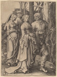 森のふたり 作： Lucas van Leyden