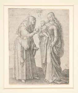 聖母子と聖アンナ 作： Lucas van Leyden