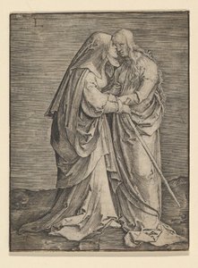 ビジテーション、ca。 1516。 作： Lucas van Leyden