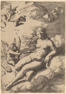 ヴィーナスとキューピッド 作： Lucas van Leyden