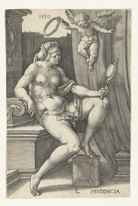 注意 Prudencia (オブジェクトのタイトル) 七つの美徳（シリーズタイトル） 作： Lucas van Leyden