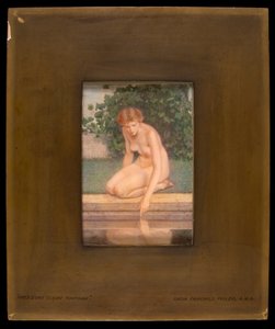 澄んだ泉のそば、1907年。 作： Lucia Fairchild Fuller