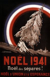 フランス、囚人のクリスマスのポスター
