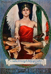 戦時国債 - イタリア 第一次世界大戦 作： Luciano Achille Mauzan