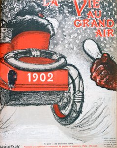 「La Vie au Grand Air」の表紙、1902 年 12 月 20 日 作： Lucien Faure