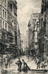 Rue Galande」1915年 作： Lucien Gautier