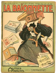 カラフルな風刺雑誌「La Baionnette」の表紙