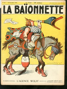 La Baionnette "の表紙、カラフルな風刺画