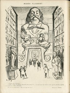 24/12/21のLe Rire紙に掲載されたイラスト - Museum Flaubert (carving) 作： Lucien Metivet