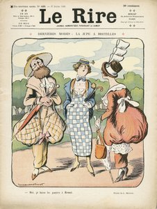 Le Rire誌27/07/12掲載のイラスト - 最新ファッション (彫刻) 作： Lucien Metivet