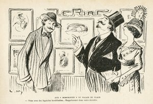 2012年4月27日付「Le Rire」481号に掲載されたイラスト - Palais des glacesの「ユーモア派」にて - Salon des independants Humoristes (e.g. engraving)