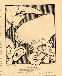 Le Rire rouge, B&W satire 作： Lucien Metivet