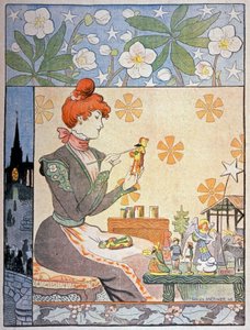 プロヴァンスのサントンの絵。 1898年（イラスト） 作： Lucien Metivet