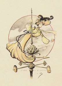 風見鶏の研究（カラーリトグラフ 作： Lucien Metivet