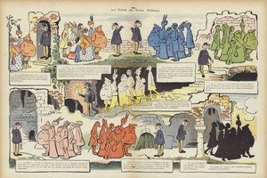 古いシャトーをご覧ください。ル・リールのイラスト