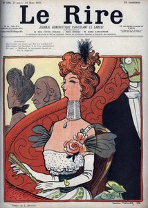 劇場の女-1898年3月12日の笑い声（エングレーヴィング 作： Lucien Metivet