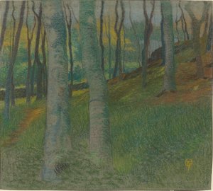 樹木が茂った風景 作： Lucien Ott