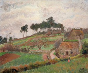 ブリタニーコテージズ、リーク 作： Lucien Pissarro