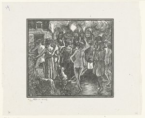 から fakkeloptocht ダフニスとクロエ、たいまつ行列 ダフニスとクロエ（シリーズタイトル） 作： Lucien Pissarro