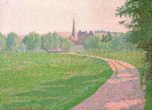 エラニー教会 作： Lucien Pissarro