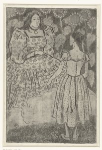 妖精がシンデレラに現れる 作： Lucien Pissarro
