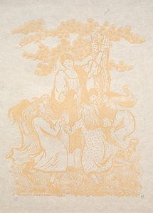 イラスト25：La Ronde、1893年。 作： Lucien Pissarro