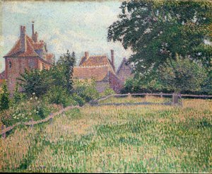 ろう者の家」（エラグニー、1886年 作： Lucien Pissarro