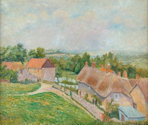 フィッペンズ コテージ、ヒーウッド グリーン 作： Lucien Pissarro