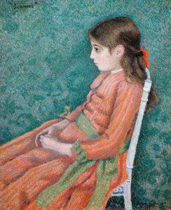 ジャンヌの肖像 作： Lucien Pissarro