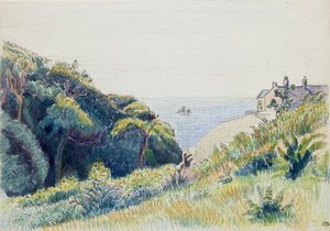 沿岸警備隊の家、エクレスボーン、1918年 作： Lucien Pissarro
