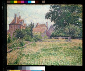 耳の聞こえない女性の家、エラニー 作： Lucien Pissarro